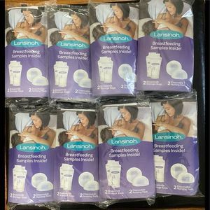 Lansinoh storage bags (16) and nursing pads (16) Total Breastfeeding Nursing New